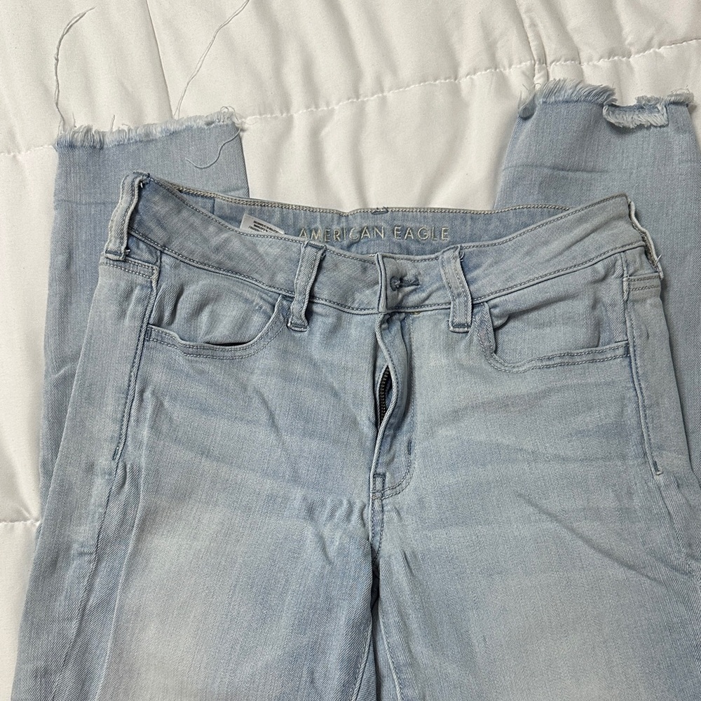 American Eagle Outfitters Sky Blue High Rise Jeans